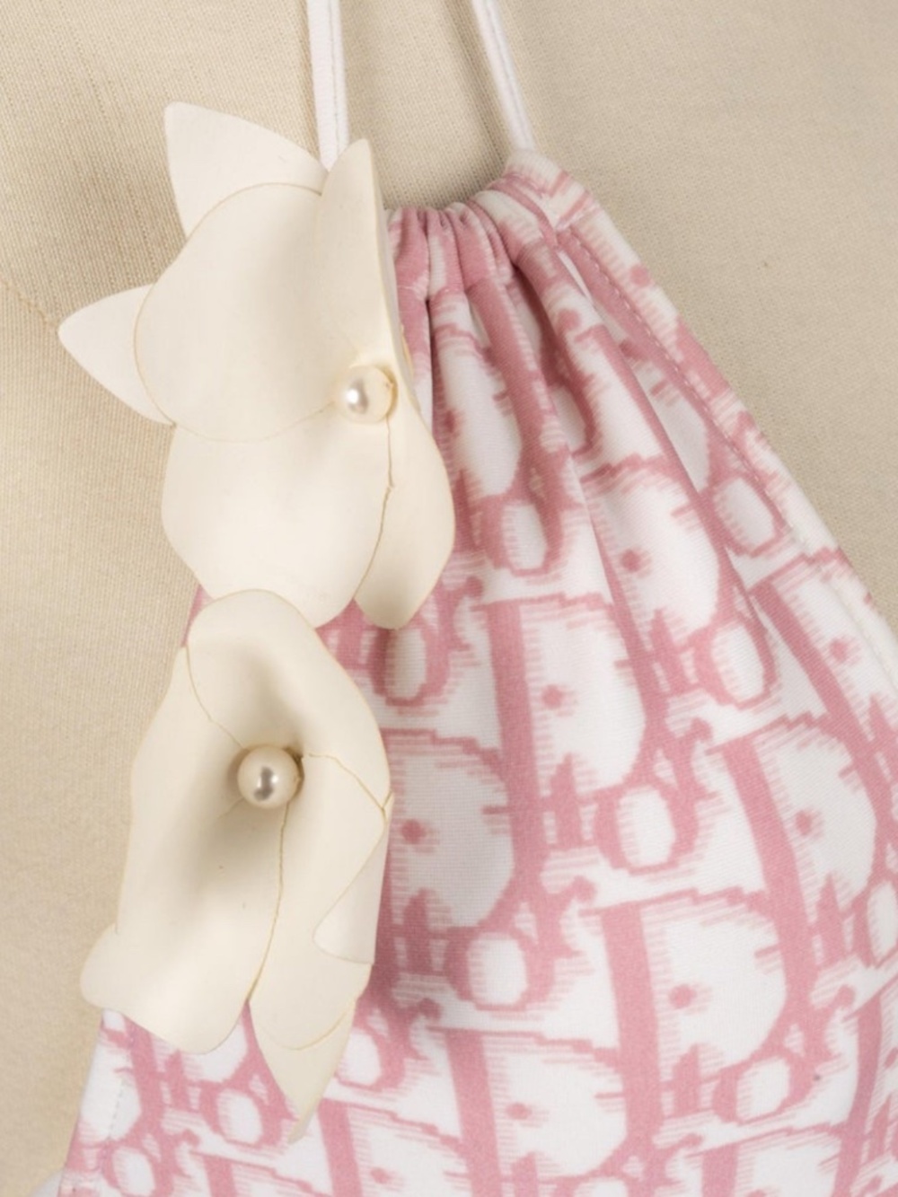 Christian Dior Y2K Vintage John Galliano White & Pink 2004 swimsuit one piece - Picture 4 of 10